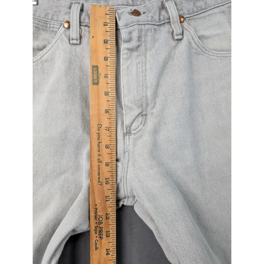 Wrangler 13MWZFG Mens Grey Cowboy Cut Regular Fit Jeans 33x30 USA Made